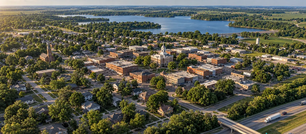 Aerial view of Greenville, IL