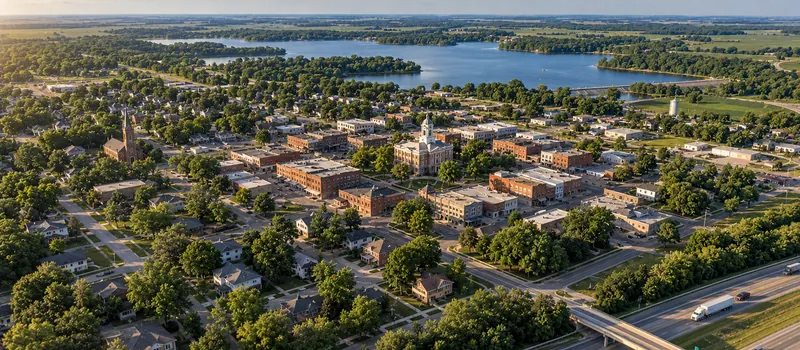 Aerial view of Greenville, IL